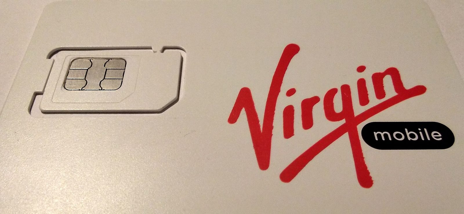 Close-up of a SIM card