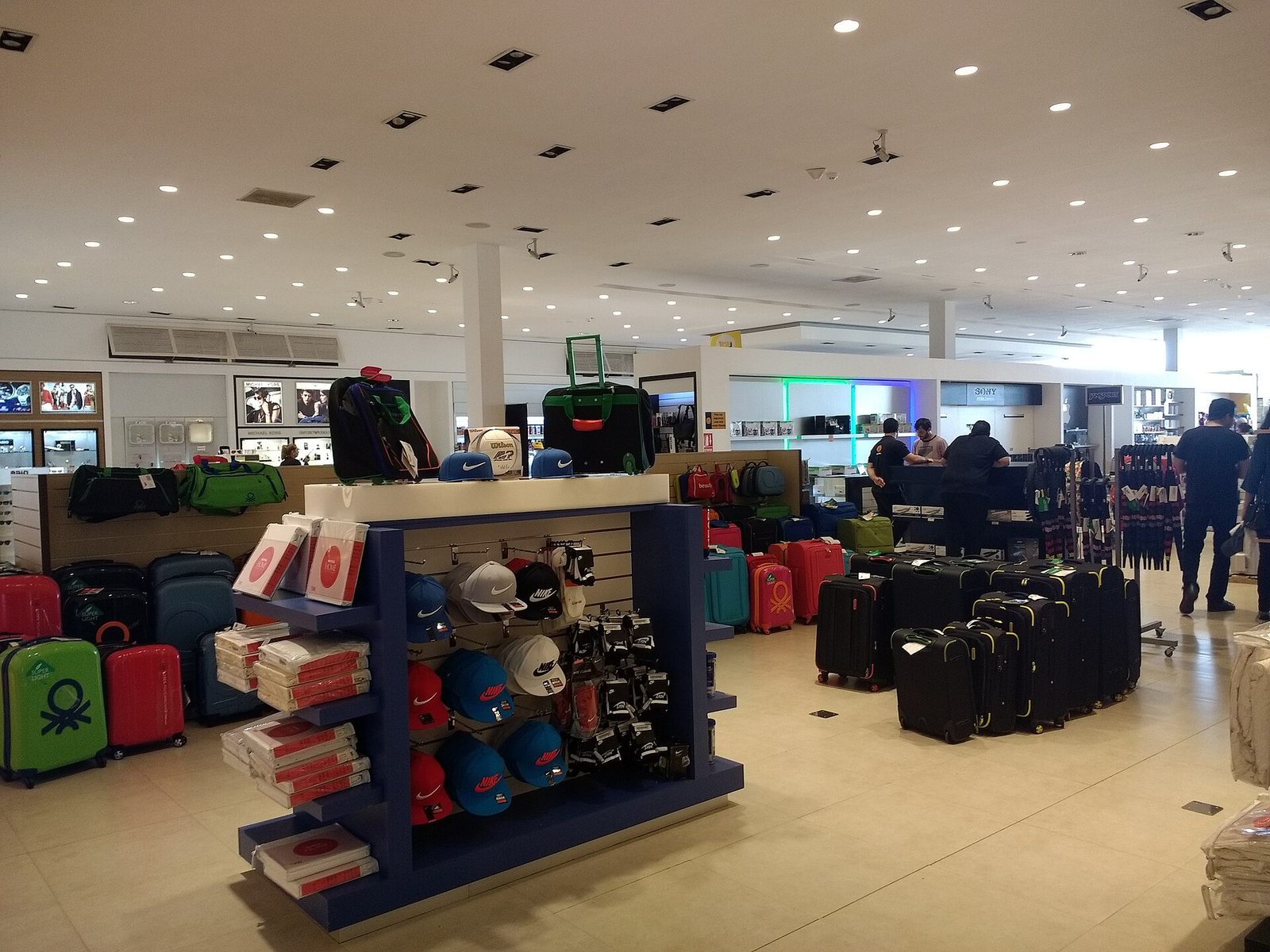 Interior of a duty-free / tax-refund store